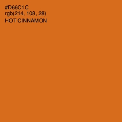 #D66C1C - Hot Cinnamon Color Image