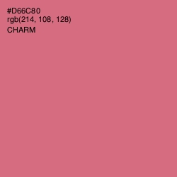 #D66C80 - Charm Color Image