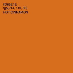 #D66E1E - Hot Cinnamon Color Image