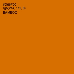 #D66F00 - Bamboo Color Image