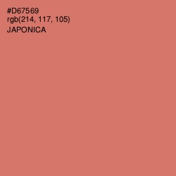#D67569 - Japonica Color Image