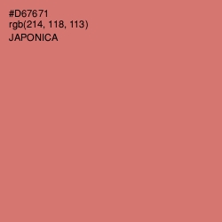 #D67671 - Japonica Color Image