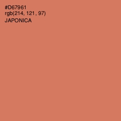 #D67961 - Japonica Color Image