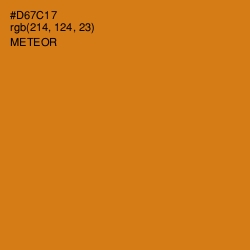 #D67C17 - Meteor Color Image