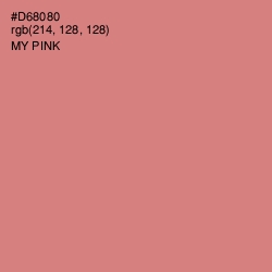 #D68080 - My Pink Color Image