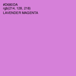 #D680DA - Lavender Magenta Color Image