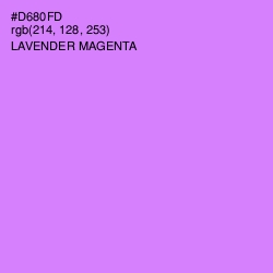 #D680FD - Lavender Magenta Color Image
