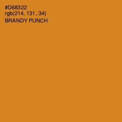 #D68322 - Brandy Punch Color Image