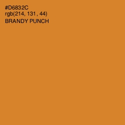 #D6832C - Brandy Punch Color Image