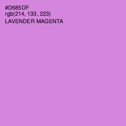 #D685DF - Lavender Magenta Color Image