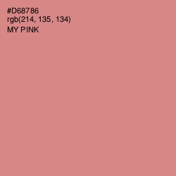 #D68786 - My Pink Color Image