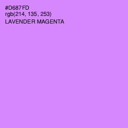 #D687FD - Lavender Magenta Color Image