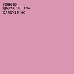 #D695B0 - Careys Pink Color Image