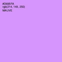 #D695FA - Mauve Color Image