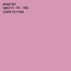 #D697B7 - Careys Pink Color Image