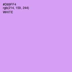#D69FF4 - Mauve Color Image