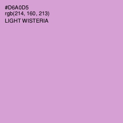 #D6A0D5 - Light Wisteria Color Image