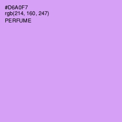 #D6A0F7 - Perfume Color Image