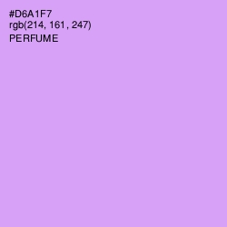 #D6A1F7 - Perfume Color Image