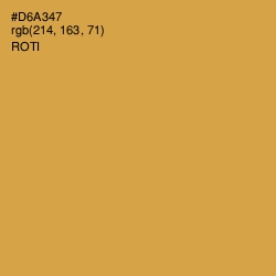 #D6A347 - Roti Color Image