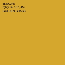 #D6A72D - Golden Grass Color Image