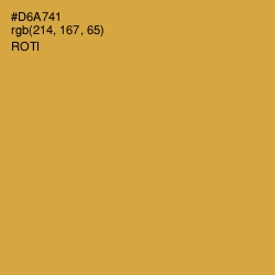 #D6A741 - Roti Color Image