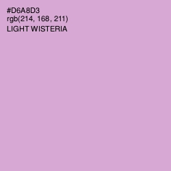 #D6A8D3 - Light Wisteria Color Image