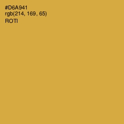 #D6A941 - Roti Color Image