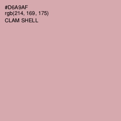 #D6A9AF - Clam Shell Color Image