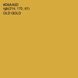 #D6AA3D - Old Gold Color Image