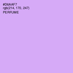 #D6AAF7 - Perfume Color Image