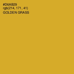 #D6AB29 - Golden Grass Color Image