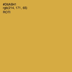 #D6AB41 - Roti Color Image
