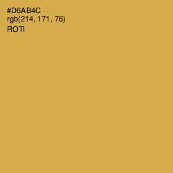 #D6AB4C - Roti Color Image