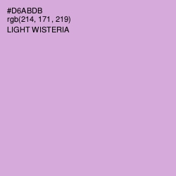 #D6ABDB - Light Wisteria Color Image