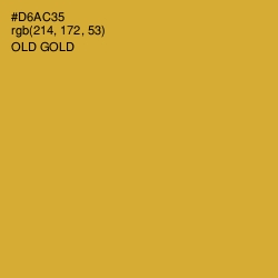 #D6AC35 - Old Gold Color Image