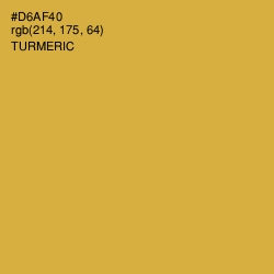#D6AF40 - Turmeric Color Image