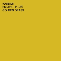 #D6B825 - Golden Grass Color Image