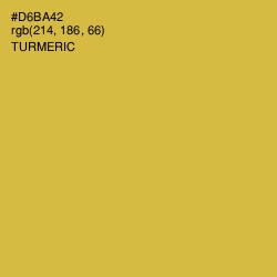 #D6BA42 - Turmeric Color Image