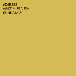 #D6BB55 - Sundance Color Image
