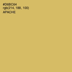#D6BC64 - Apache Color Image
