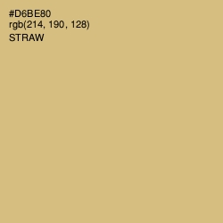 #D6BE80 - Straw Color Image