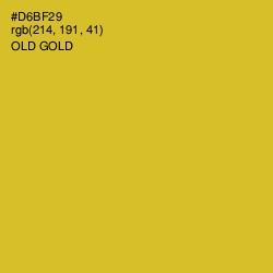 #D6BF29 - Old Gold Color Image