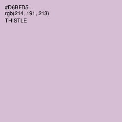 #D6BFD5 - Thistle Color Image