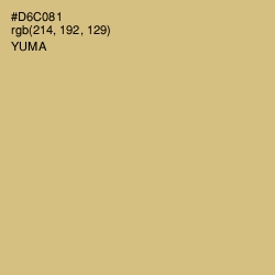 #D6C081 - Yuma Color Image