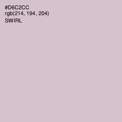 #D6C2CC - Swirl Color Image