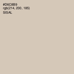 #D6C8B9 - Sisal Color Image