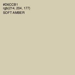 #D6CCB1 - Soft Amber Color Image