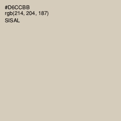 #D6CCBB - Sisal Color Image