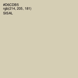 #D6CDB5 - Sisal Color Image